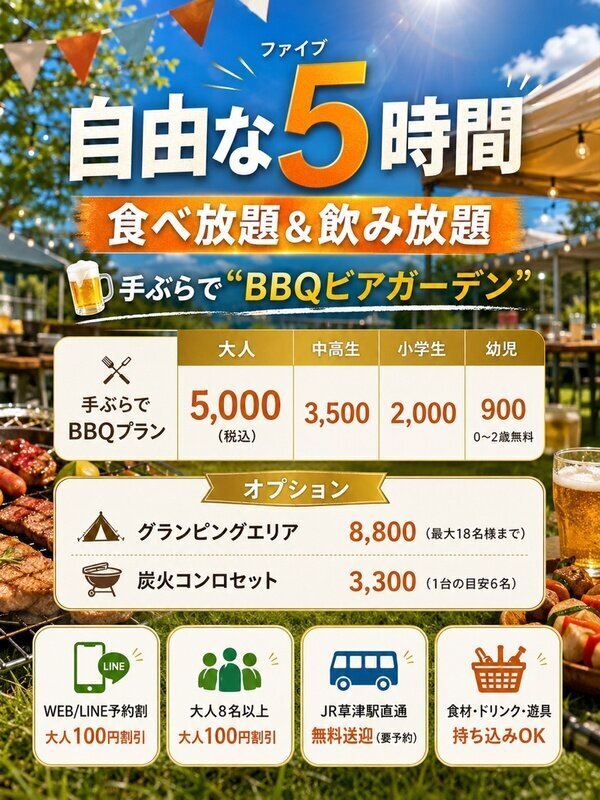 BBQビアガーデンFIVE 料理イメージ BBQビアガーデンFIVE 料理イメージ